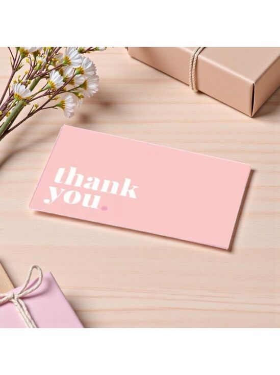 Other - 50 Chic Pink Thank You Card
